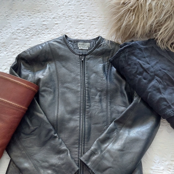 Vintage Holt Renfrew Leather Jacket - Picture 9 of 9